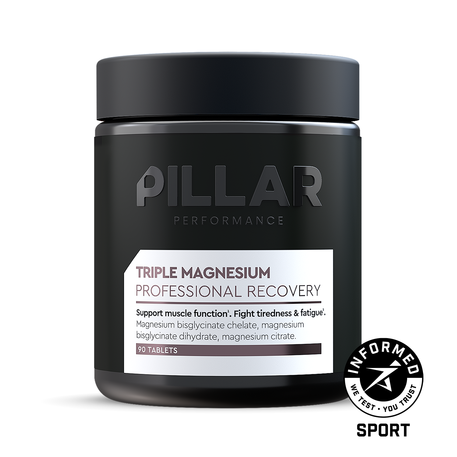 PILLAR Performance Triple Magnesium Tablets (90ct)
